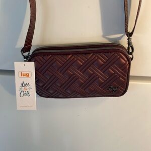 Lug Coupe XL Wine Convertible Crossbody/Belt bag NWT